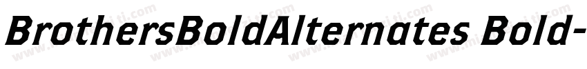 BrothersBoldAlternates Bold字体转换